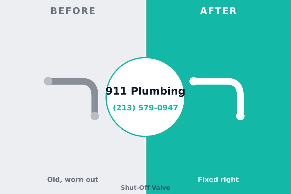 Before and after: plumbing repair Shavano Park, TX